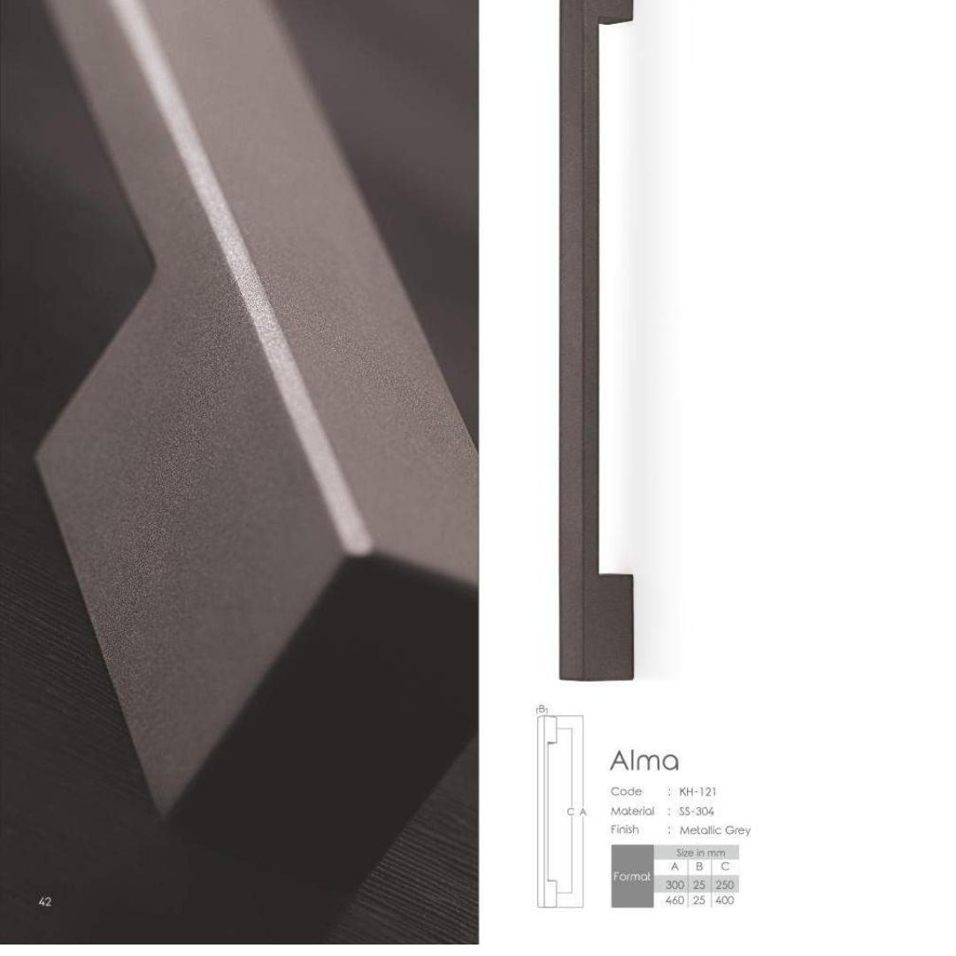 Alma Main Door Handle (Koin) – 12, 18 & 36 Inches | Elegant & Durable | Intterior100