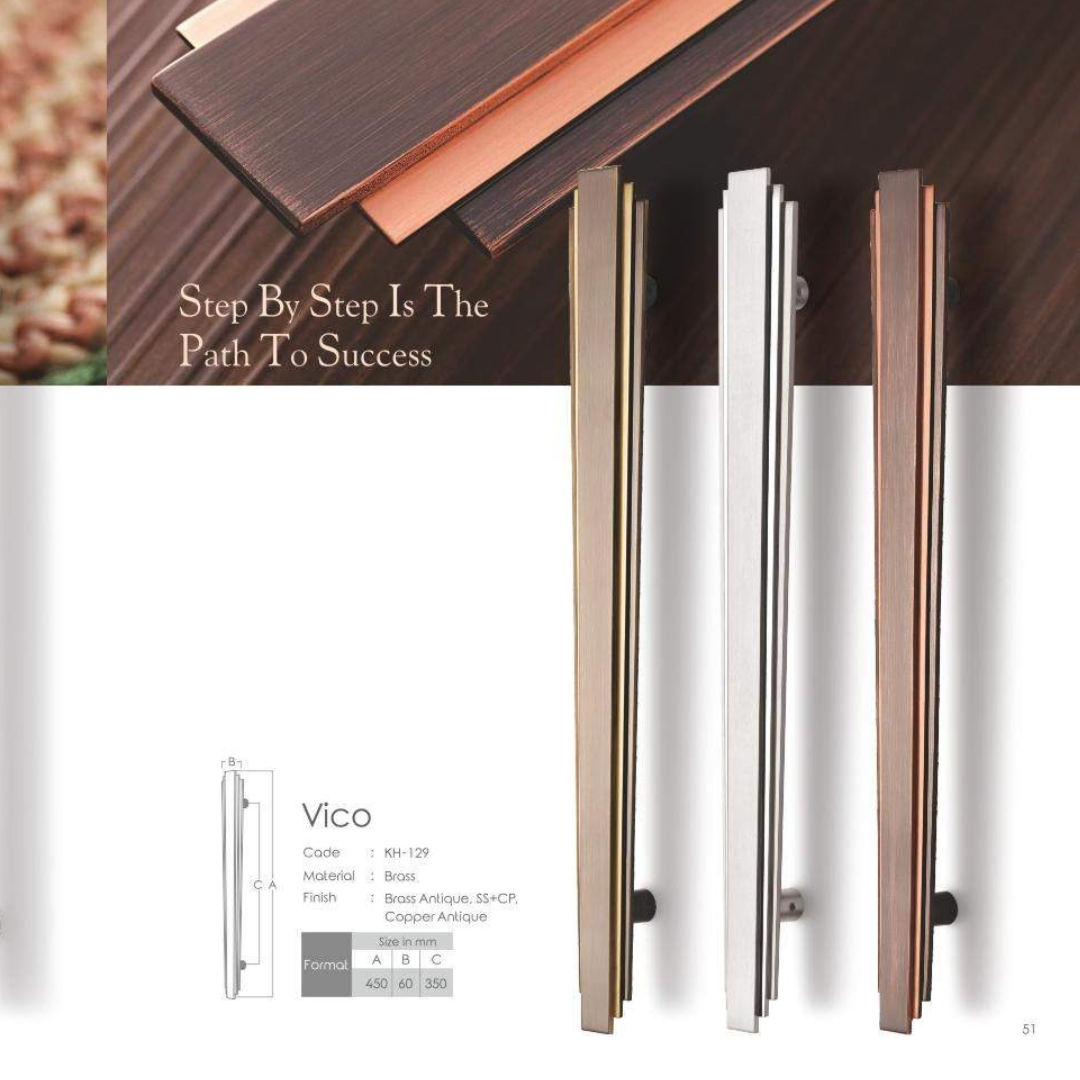 Vico Main Door Handle (Koin) – 18 Inches | Stylish & Durable | Intterior100