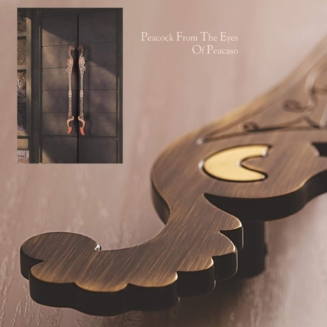 Luca - Koin Main Door Handle | Premium Brass Elegance