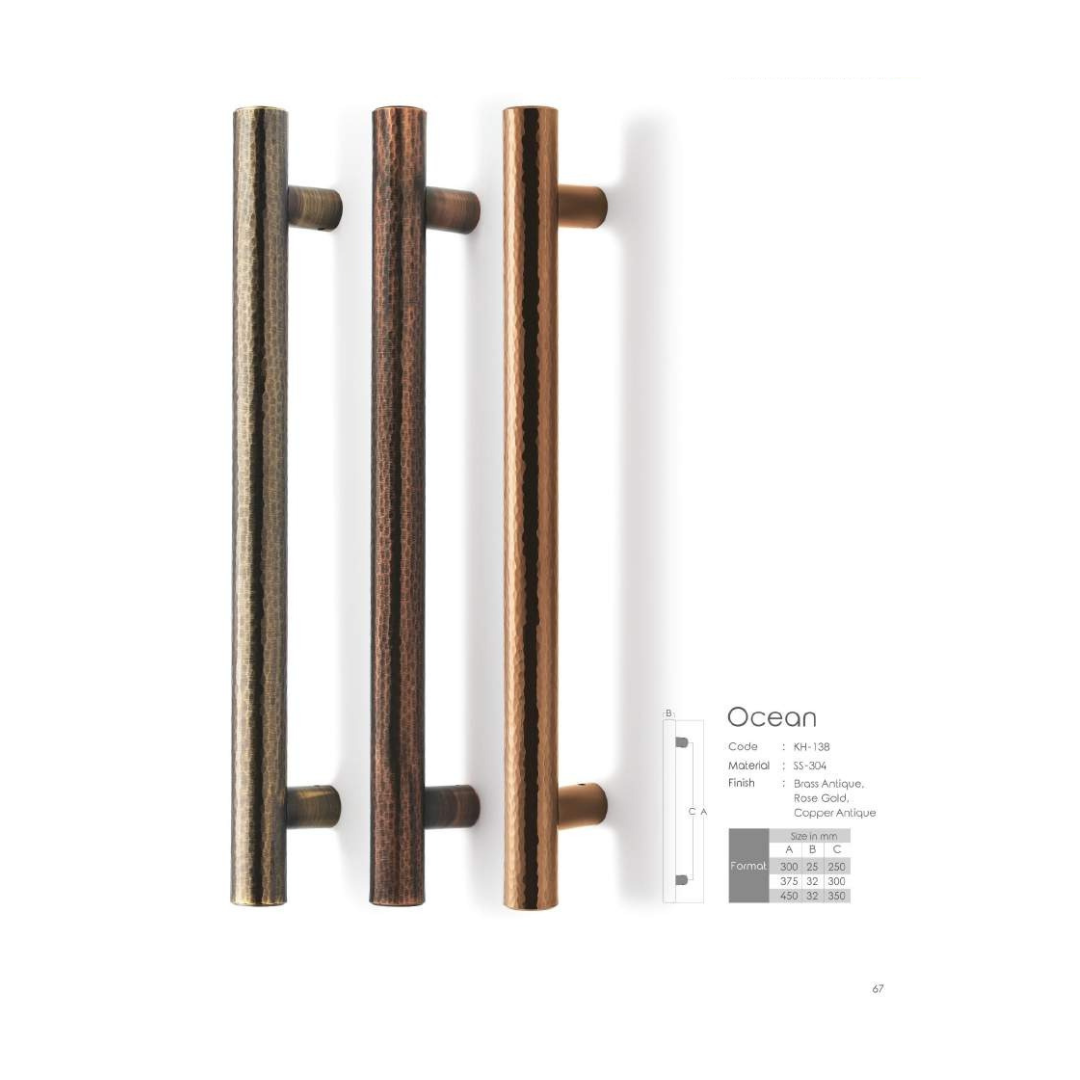 Ocean Main Door Handle (Koin) | Elegant & Durable | Intterior100