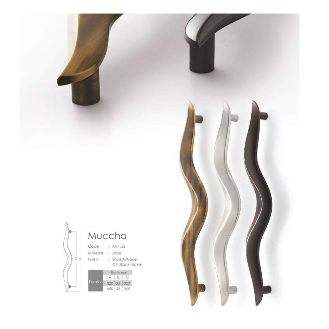 Muccha Main Door Handle (Koin) – 12 & 18 Inches | Stylish & Durable | Intterior100