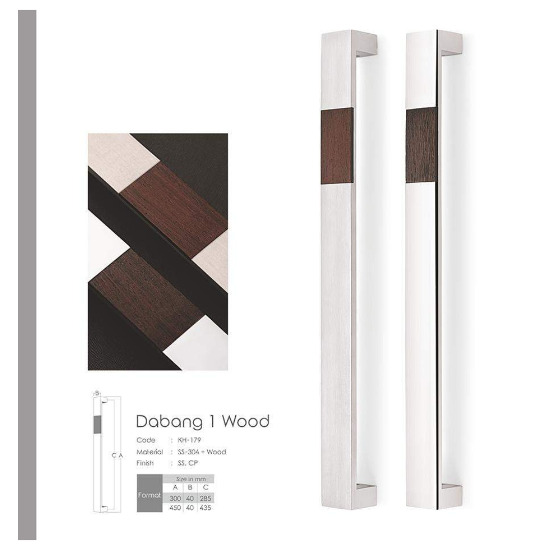Dabang 1 Wood Main Door Handle (Koin) | Elegant & Durable | Intterior100