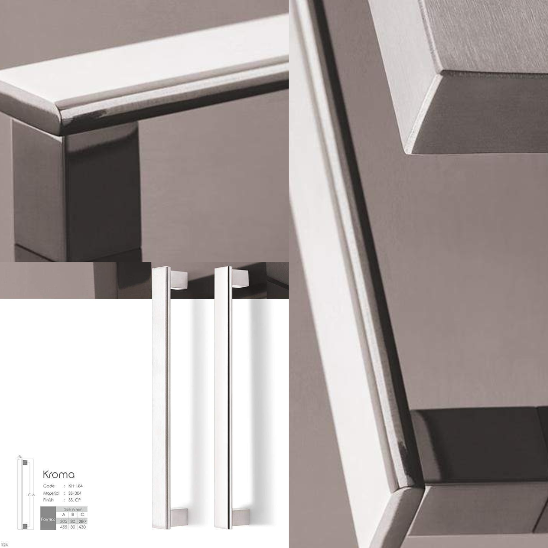 Kroma Main Door Handle (Koin) | Sleek & Durable | Intterior100