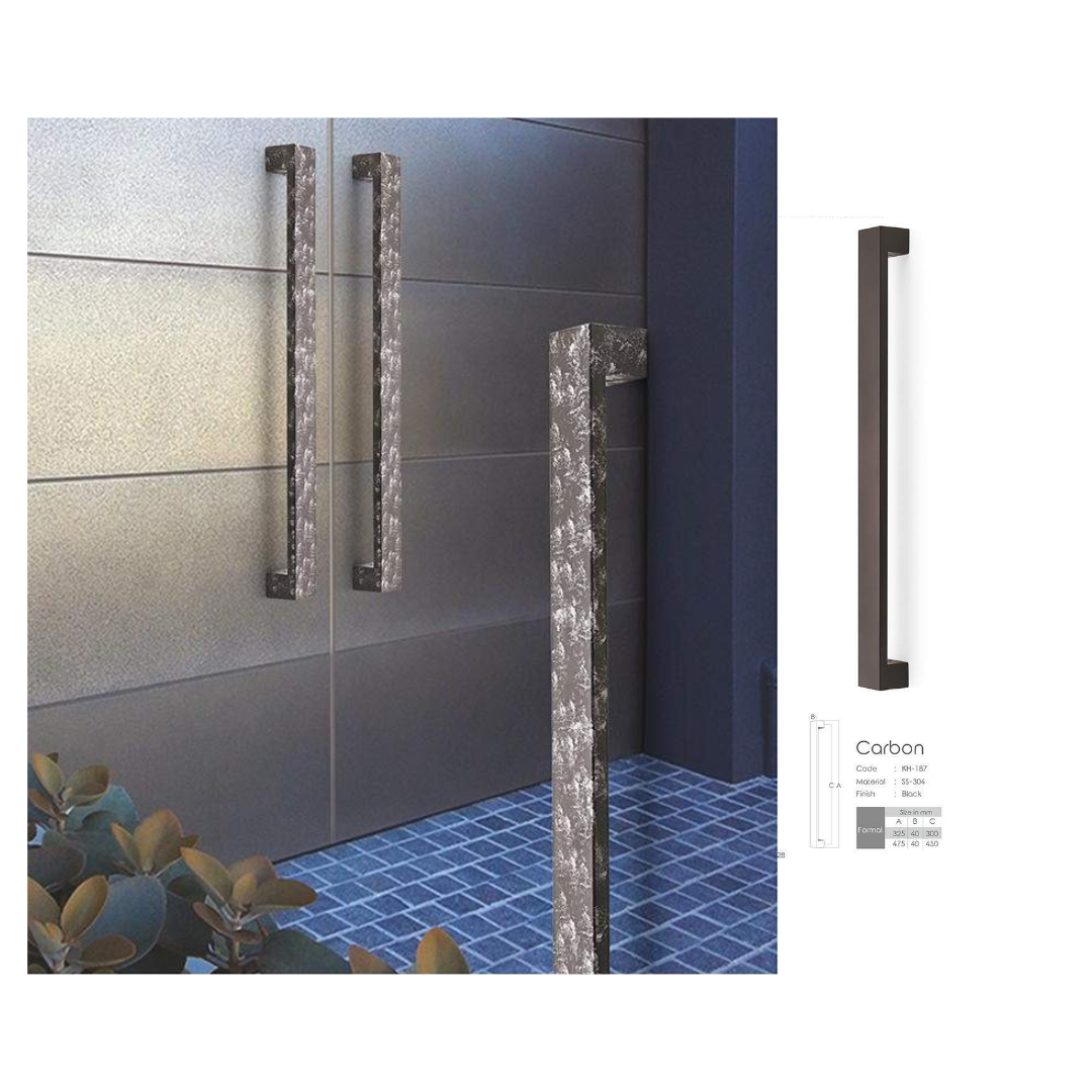 Carbon Main Door Handle (Koin) | Sleek & Durable | Intterior100