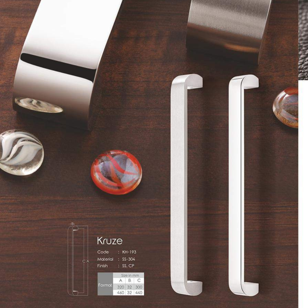 Kruze Main Door Handle (Koin) – 300mm & 450mm | Stylish & Durable | Intterior100
