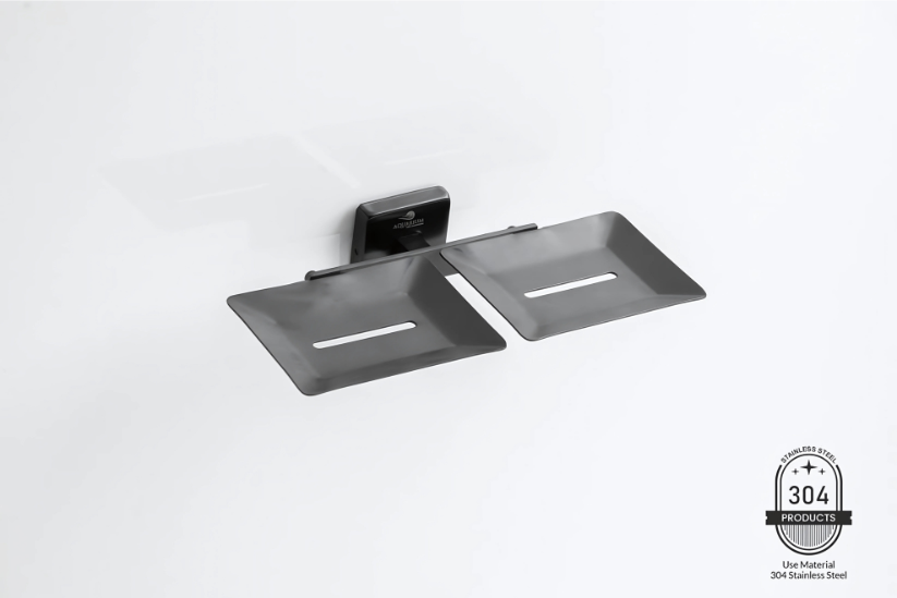 Double Soap Holder | Astro Series | 304 Stainless Steel | Intterior100