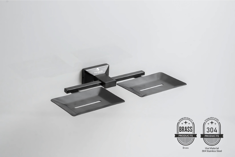 Double Soap Holder | Brill Series | 304 Stainless Steel | Intterior100