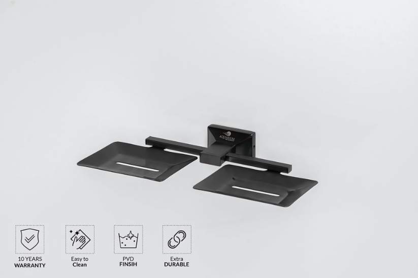 Double Soap Holder | Brill Series | 304 Stainless Steel | Intterior100