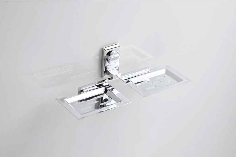 Double Soap Holder | Larry Series | 304 Stainless Steel | Intterior100