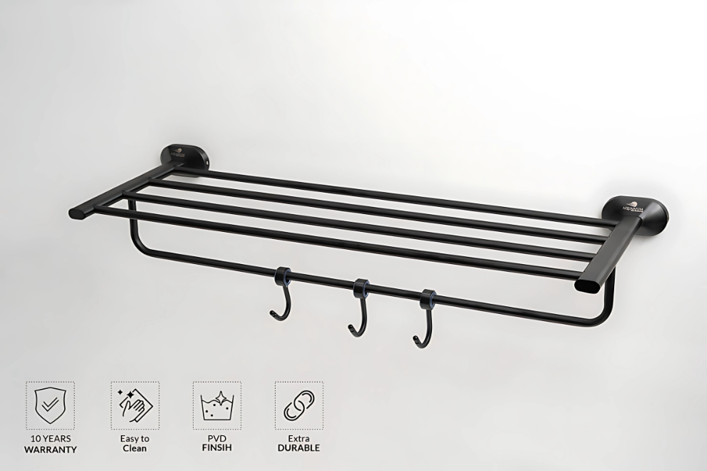 Towel Rack With Hook | Spot Series | Intterior100