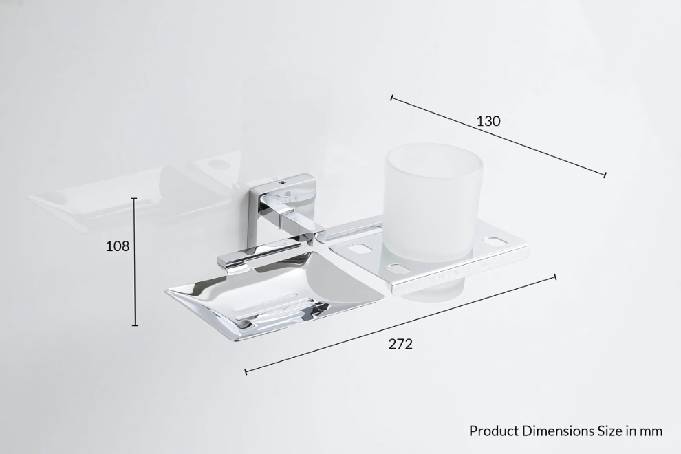 Soap Holder with Tumbler Holder | Titan Series | Intterior100