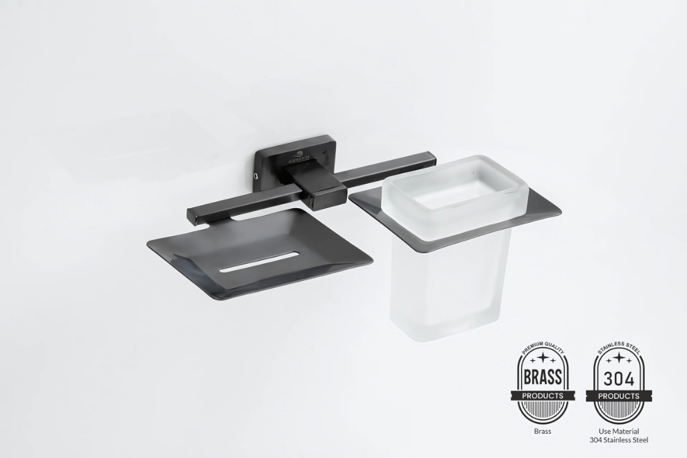 Soap Holder With Tumbler Holder | Silk Series | Intterior100