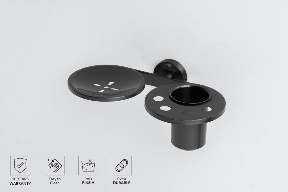 Soap Holder with Tumbler Holder | Ruby Series | Intterior100