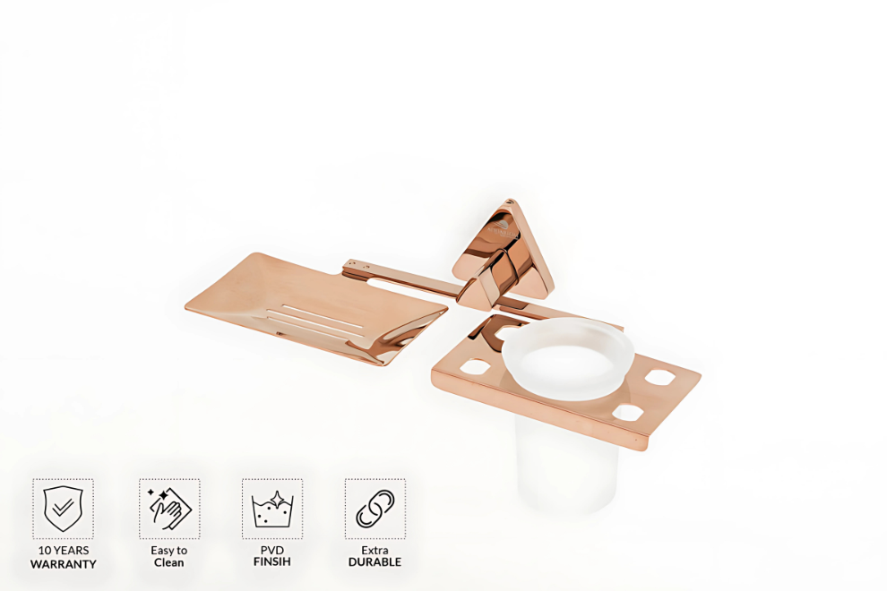 Soap Holder with Tumbler Holder | Rosy Series | Intterior100