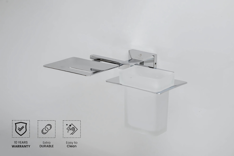 Soap Holder With Tumbler Holder | Brill Series | Intterior100