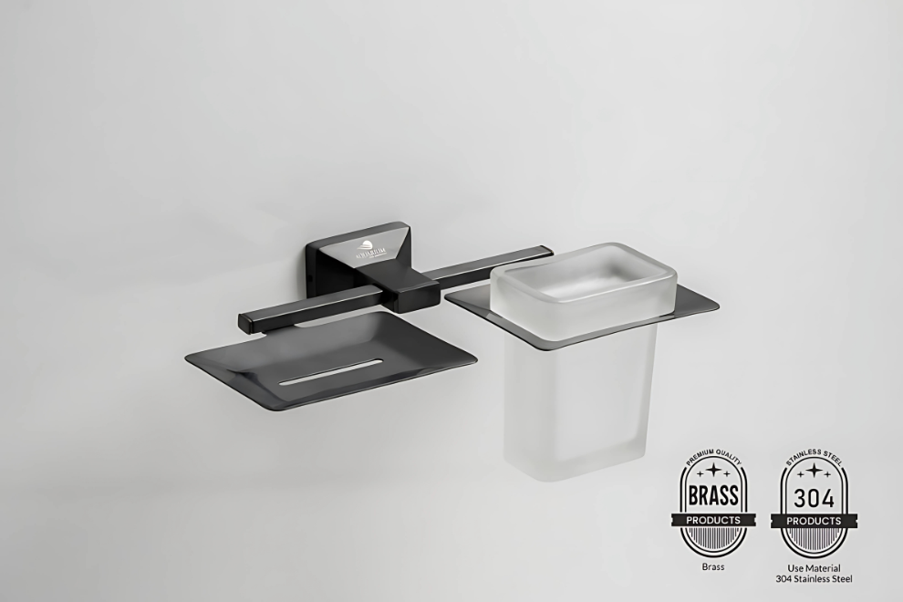 Soap Holder With Tumbler Holder | Brill Series | Intterior100