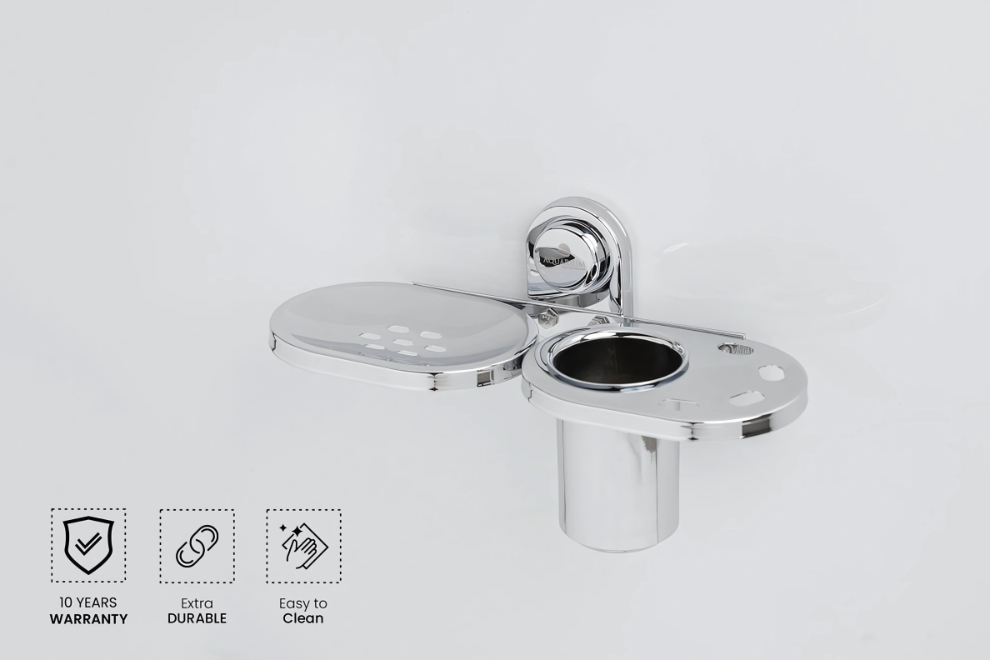 Soap Holder with Tumbler Holder | Blue Series | Intterior100