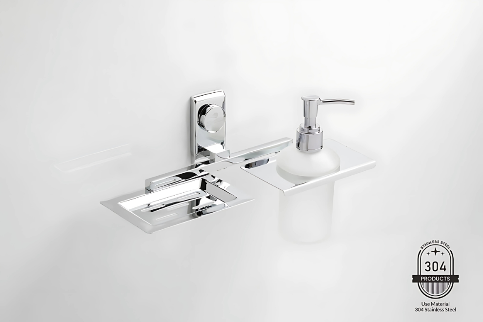 Soap Holder with Liquid Dispenser | Larry Series | Intterior100
