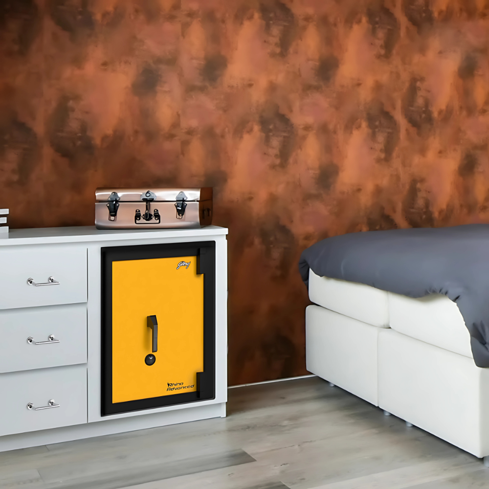  Godrej Rhino Advanced KeyLock Gold 79L Mechanical Home Locker