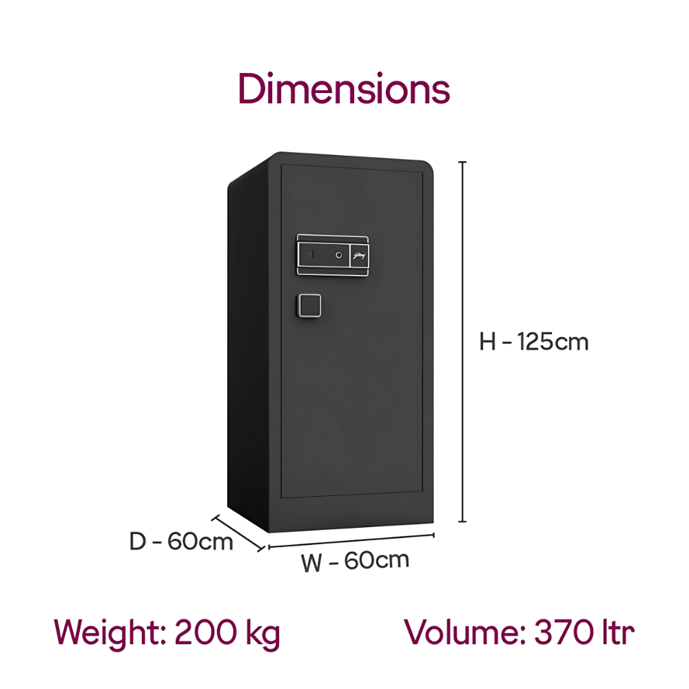 Godrej NX Advanced 370L Digi + Bio + Mechanical Home Locker | Intterior100