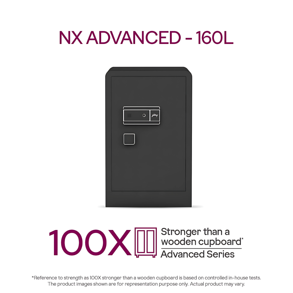 Godrej NX Advanced 160L Digi + Bio + Mechanical Home Locker | intterior100