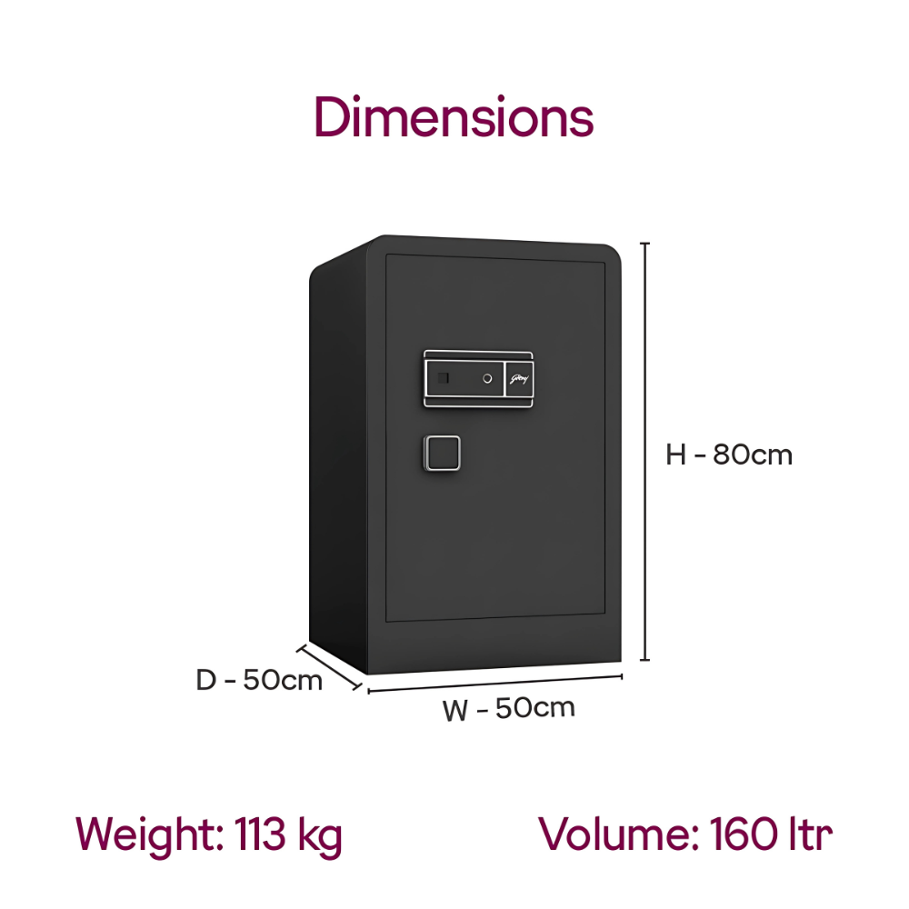 Godrej NX Advanced 160L Digi + Bio + Mechanical Home Locker | intterior100