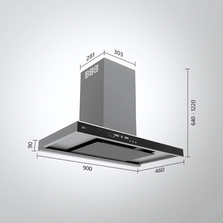 MISSONI 90 – Sleek 90cm Kitchen Chimney | KAFF | Intterior100