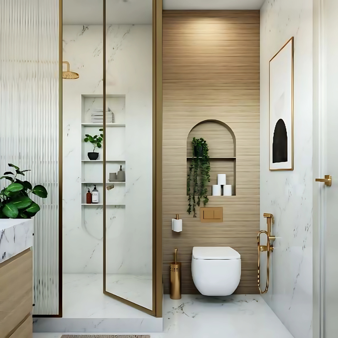 Shower Partition 011 – 1 Fixed + 1 Openable Panel with 16mm Frame