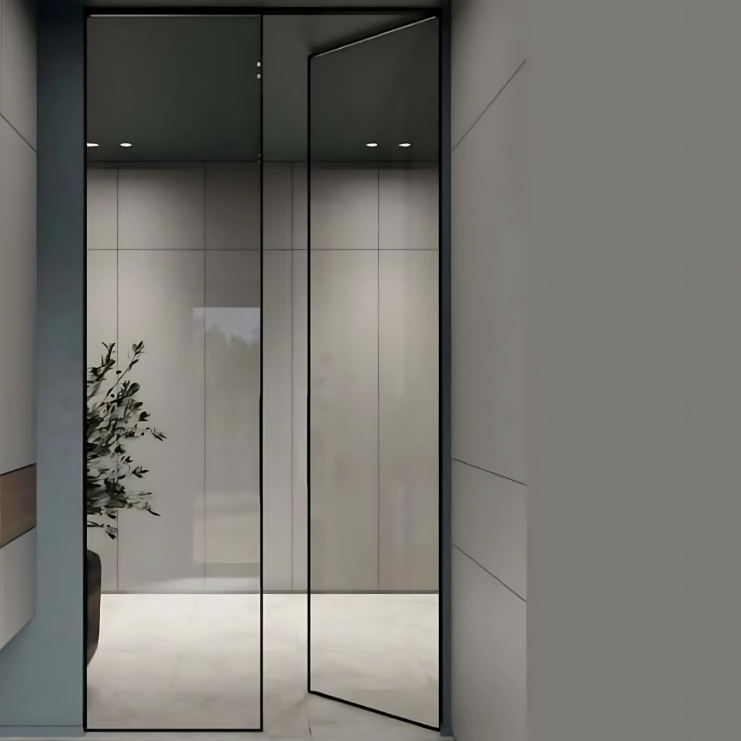 SHOWER PARTITION 041 – 1 Fixed + 1 Openable Panel | Elegant 6mm Frame