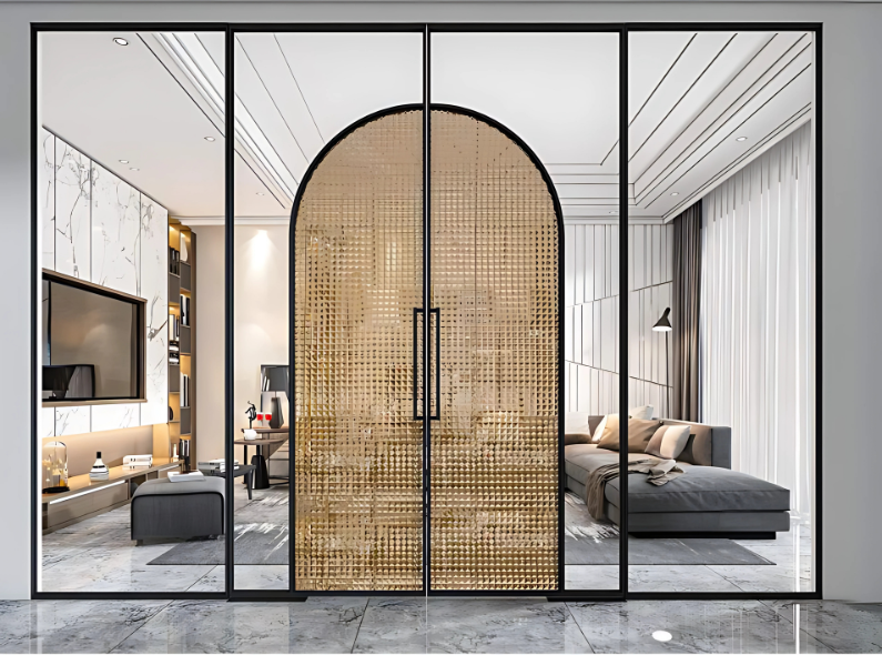 DELTA SWING DOOR WITH FLOOR SPRING – Grand Entry Meets Seamless Elegance