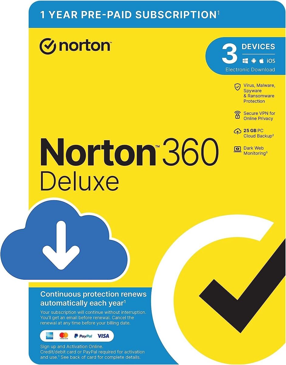 Norton 360 Deluxe 3 Device / 1 An