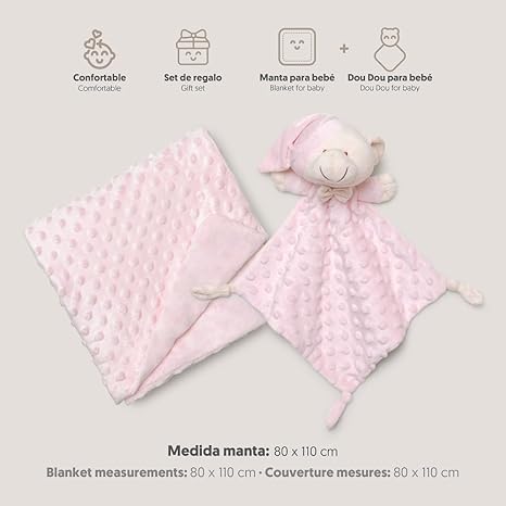 Manta Bebe  + Doudou 