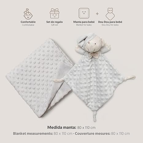 Manta Bebe  + Doudou 