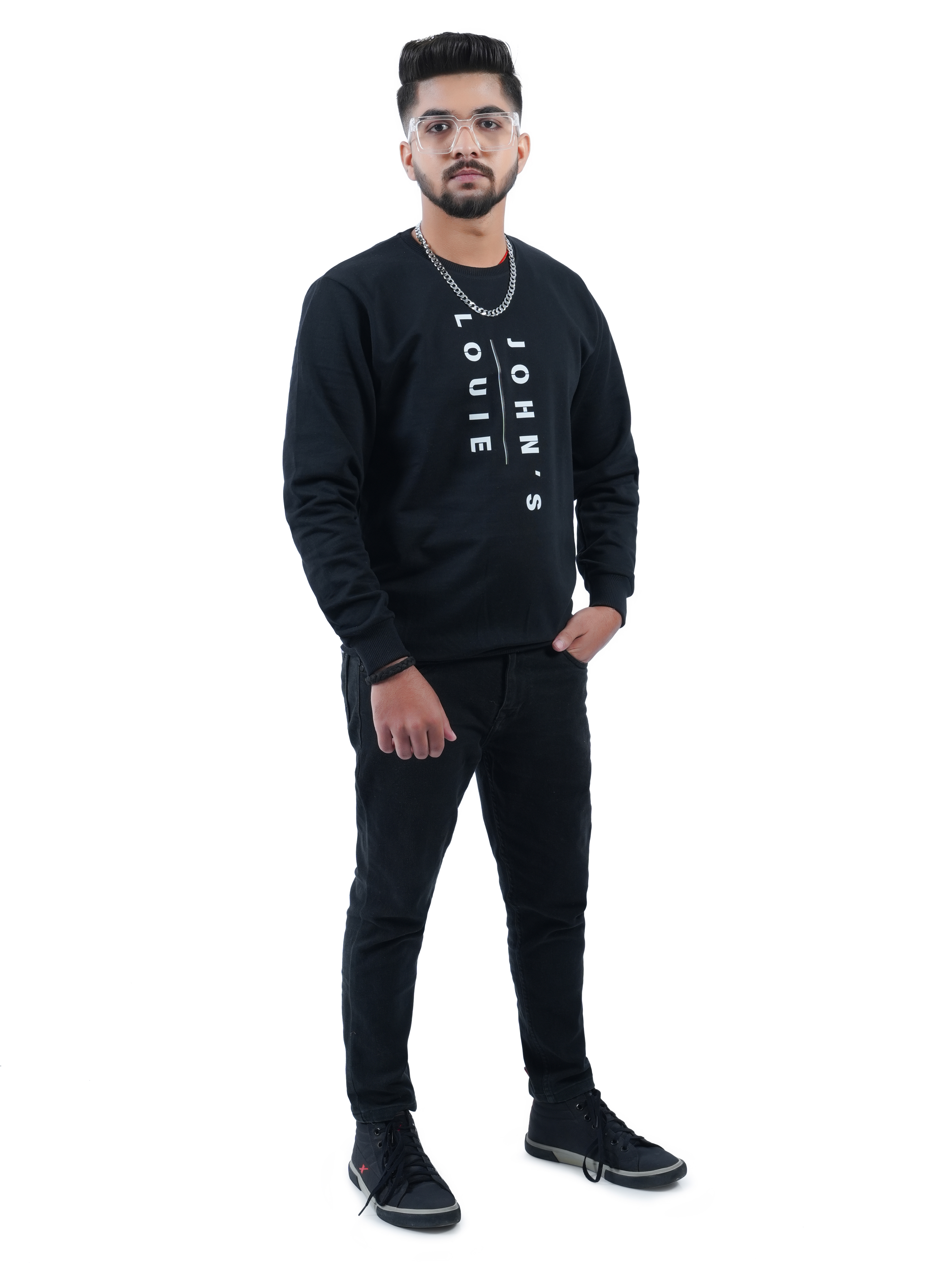  The lone wolf Sweat- shirt [Black] Edition