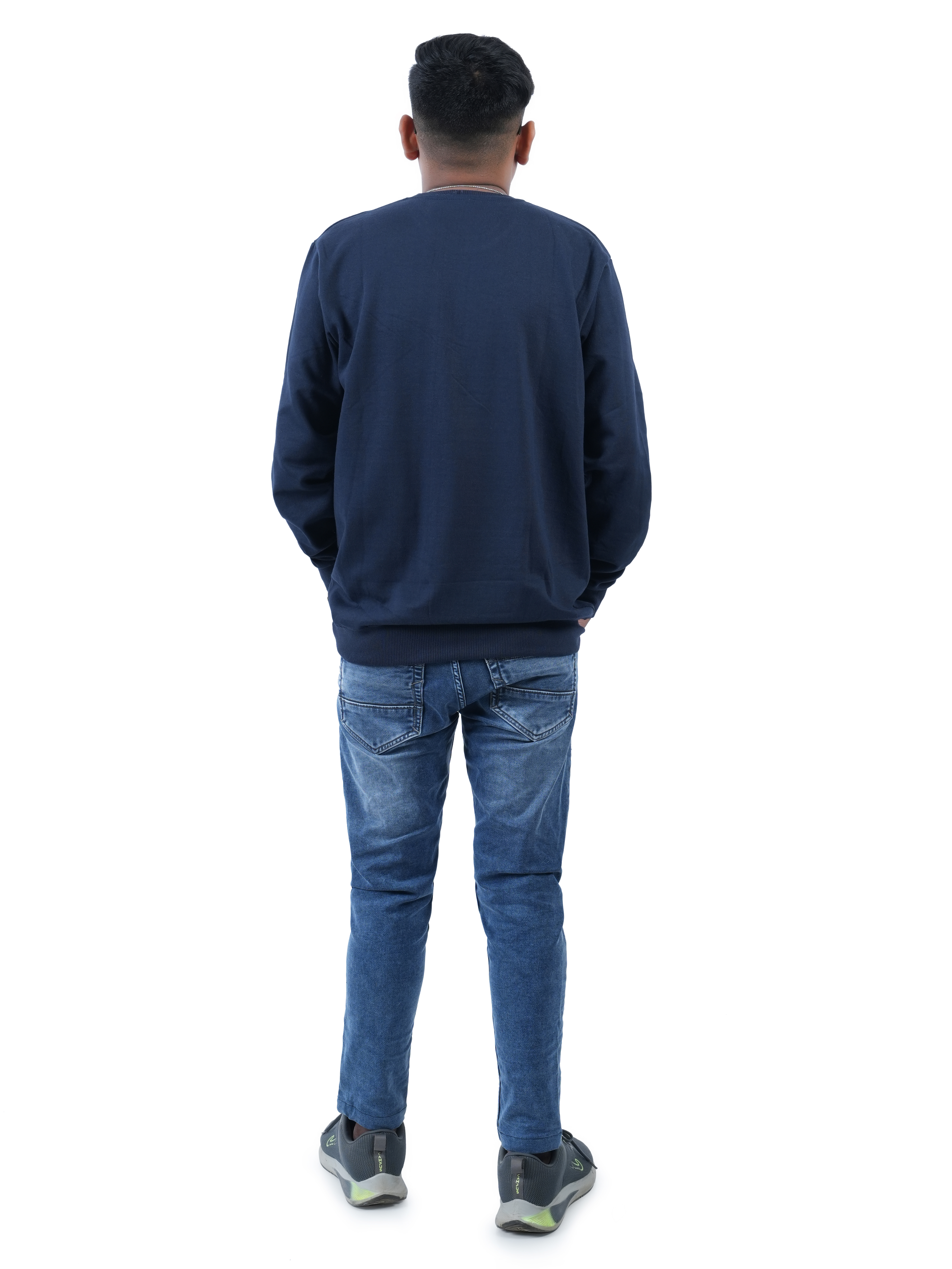 Flower Sweat shirt  [Navy blue] Edition