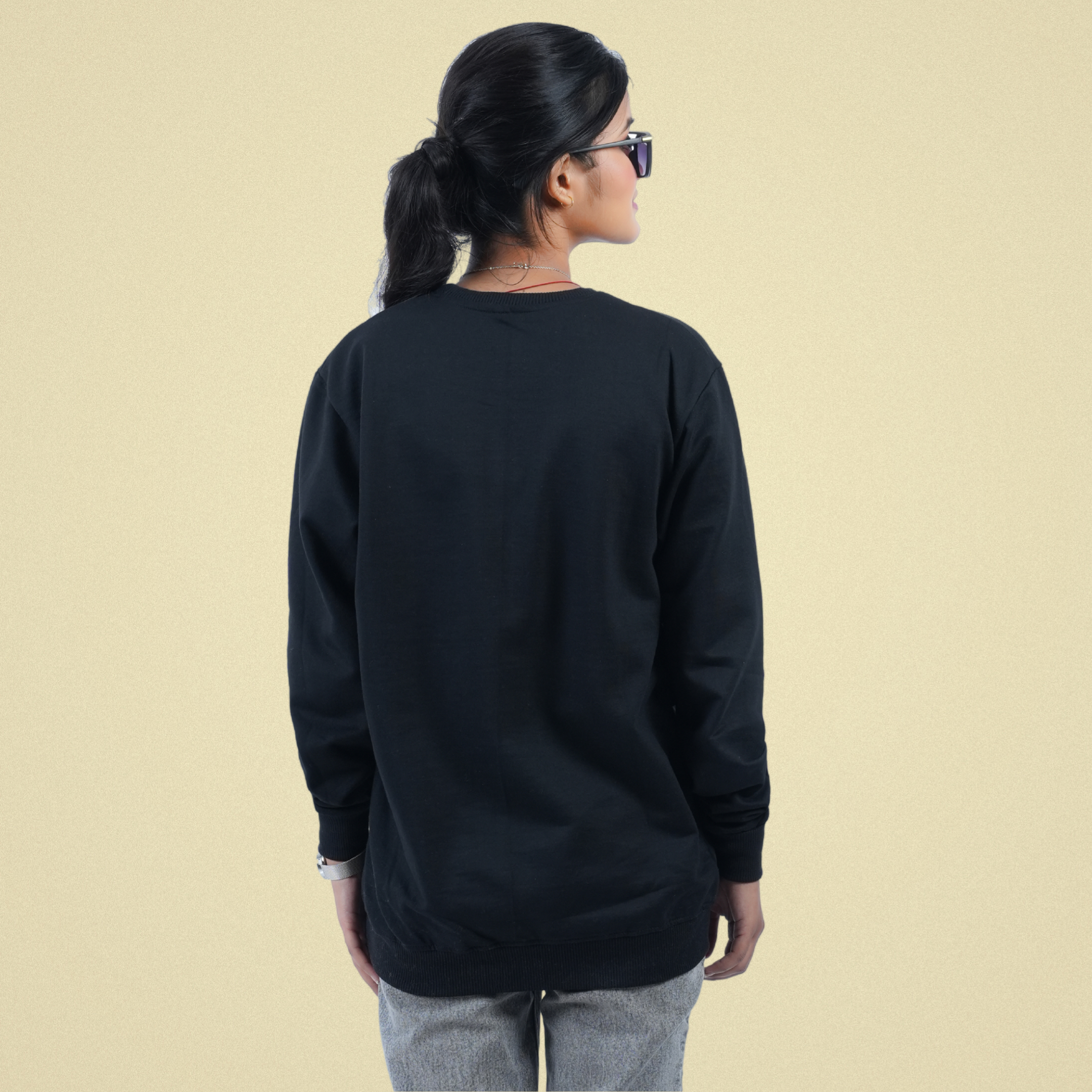  Flower Sweat-shirt [Black] Edition