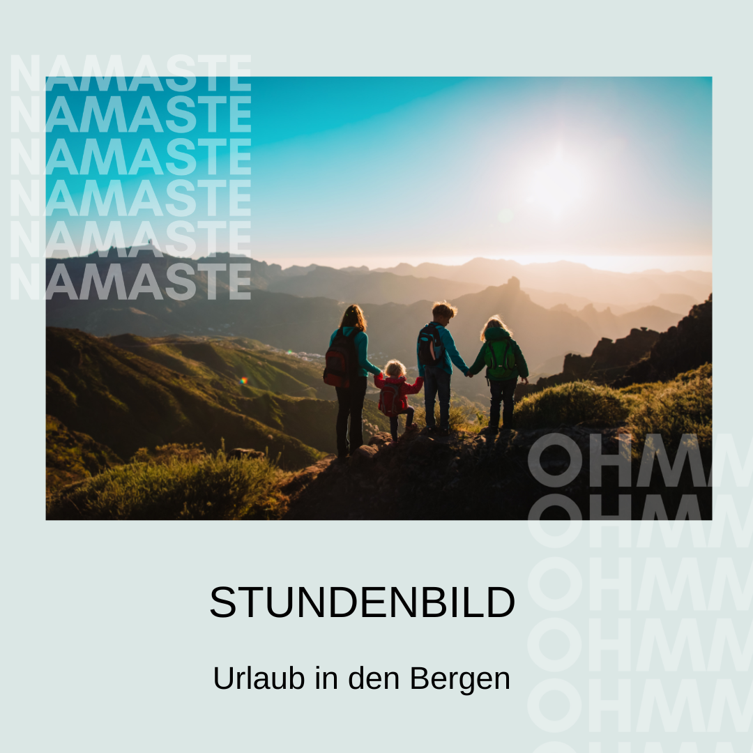 Stundenbild "Urlaub in den Bergen"