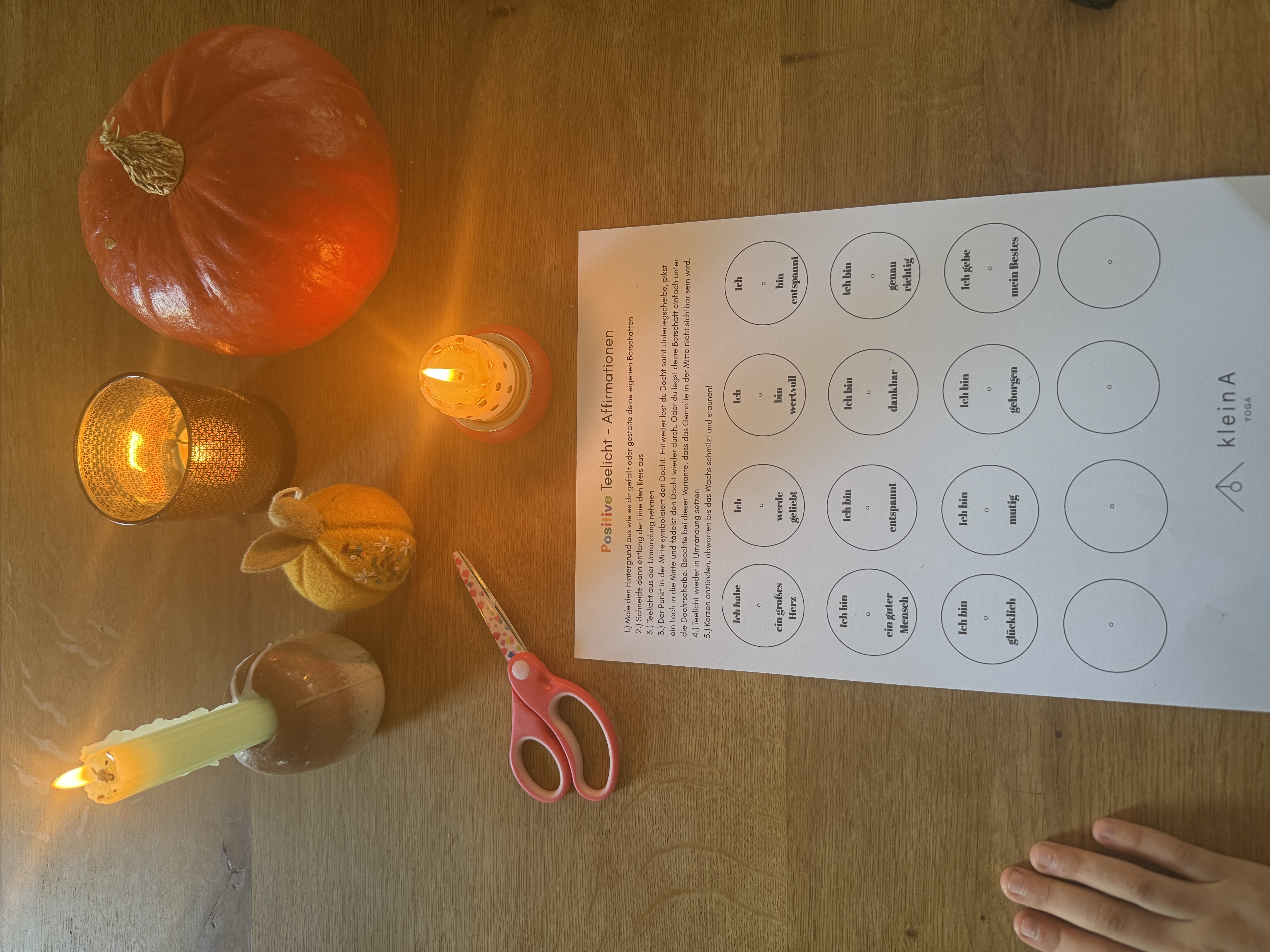 Positive Teelicht - Affirmationen