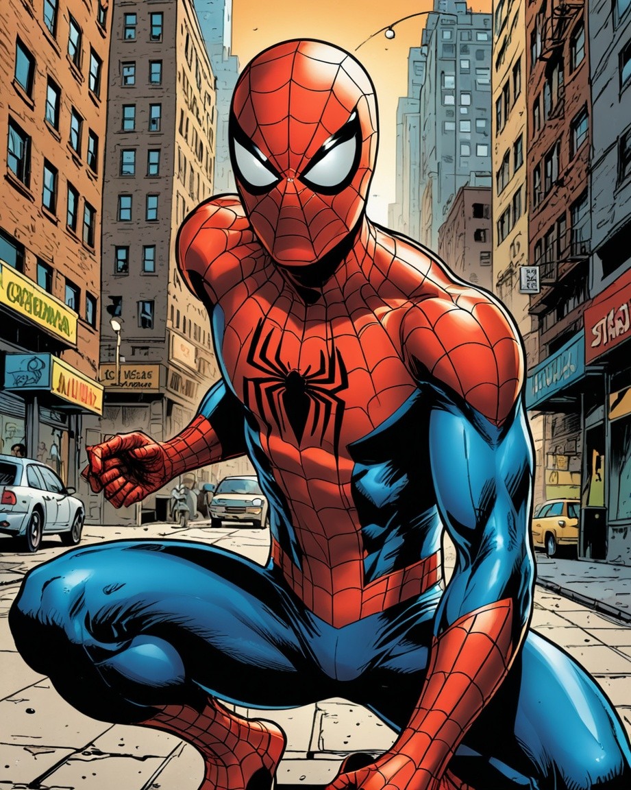 Comic Book Spider-Man Poster
