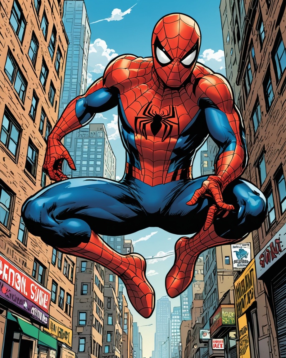 Spider-Man Comic Book Poster