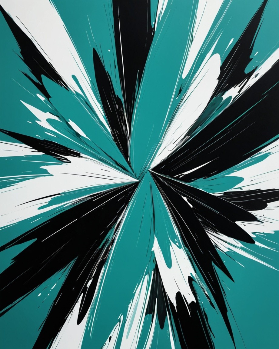 Abstract Splatter Art Canvas