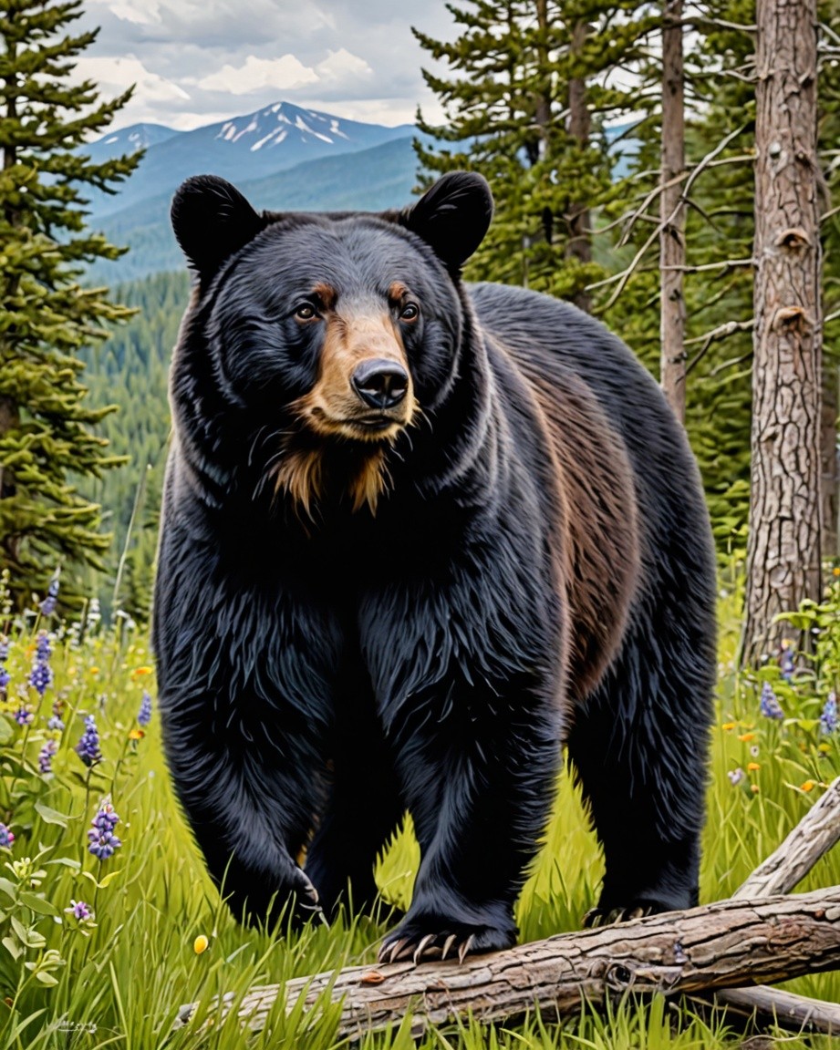 Bear Wildlife Painting