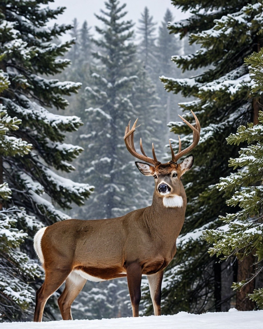 Majestic Deer Canvas Print