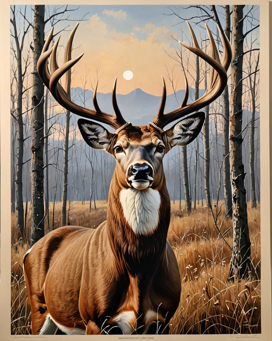 Majestic Deer Painting