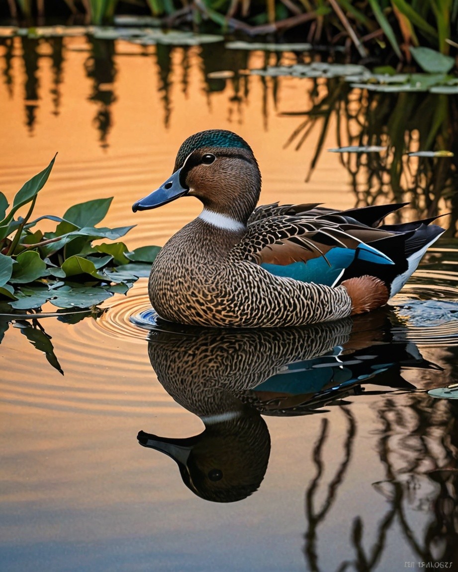 Decorative Duck Art Print