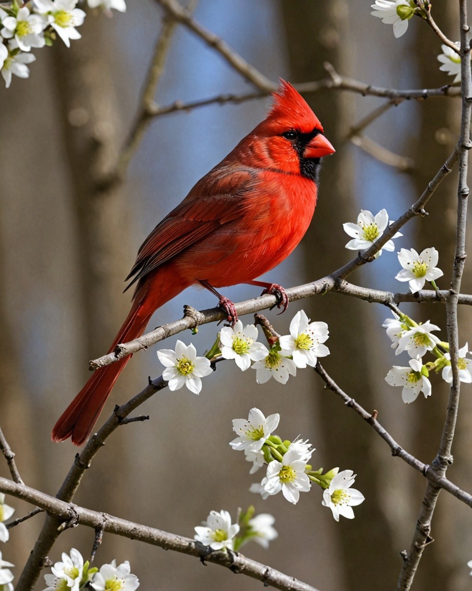 Red Cardinal Bird
