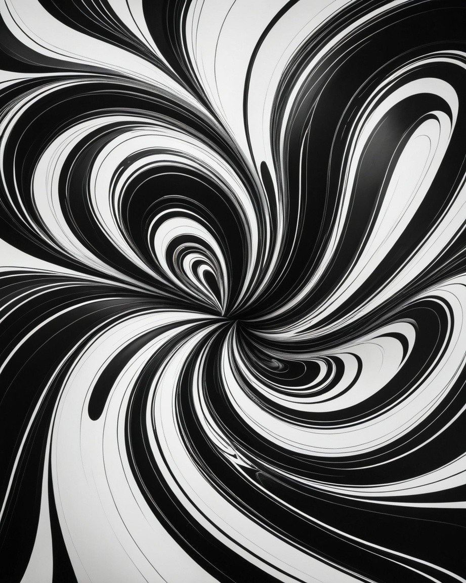 Abstract Black and White Artwork