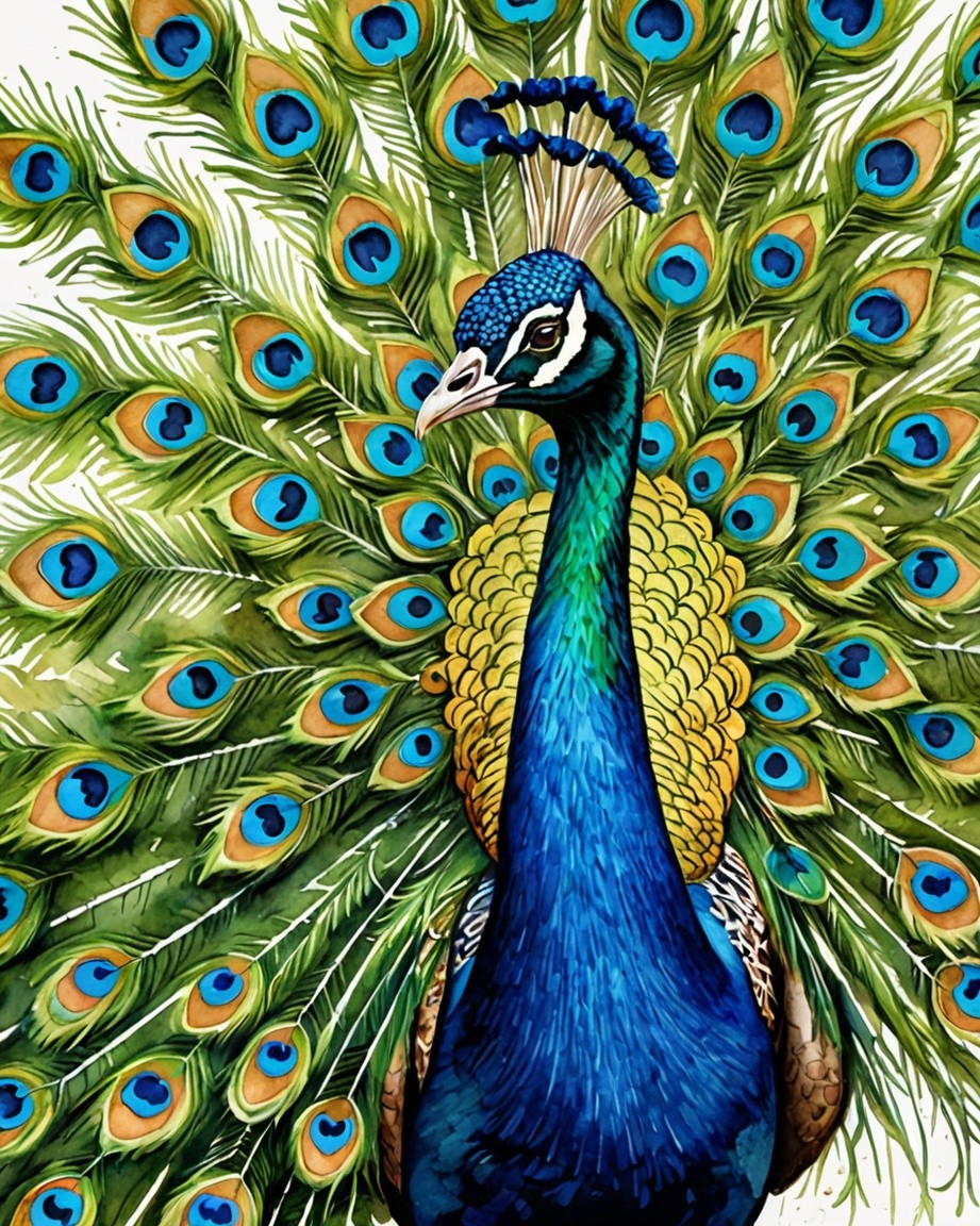 Peacock Art Print