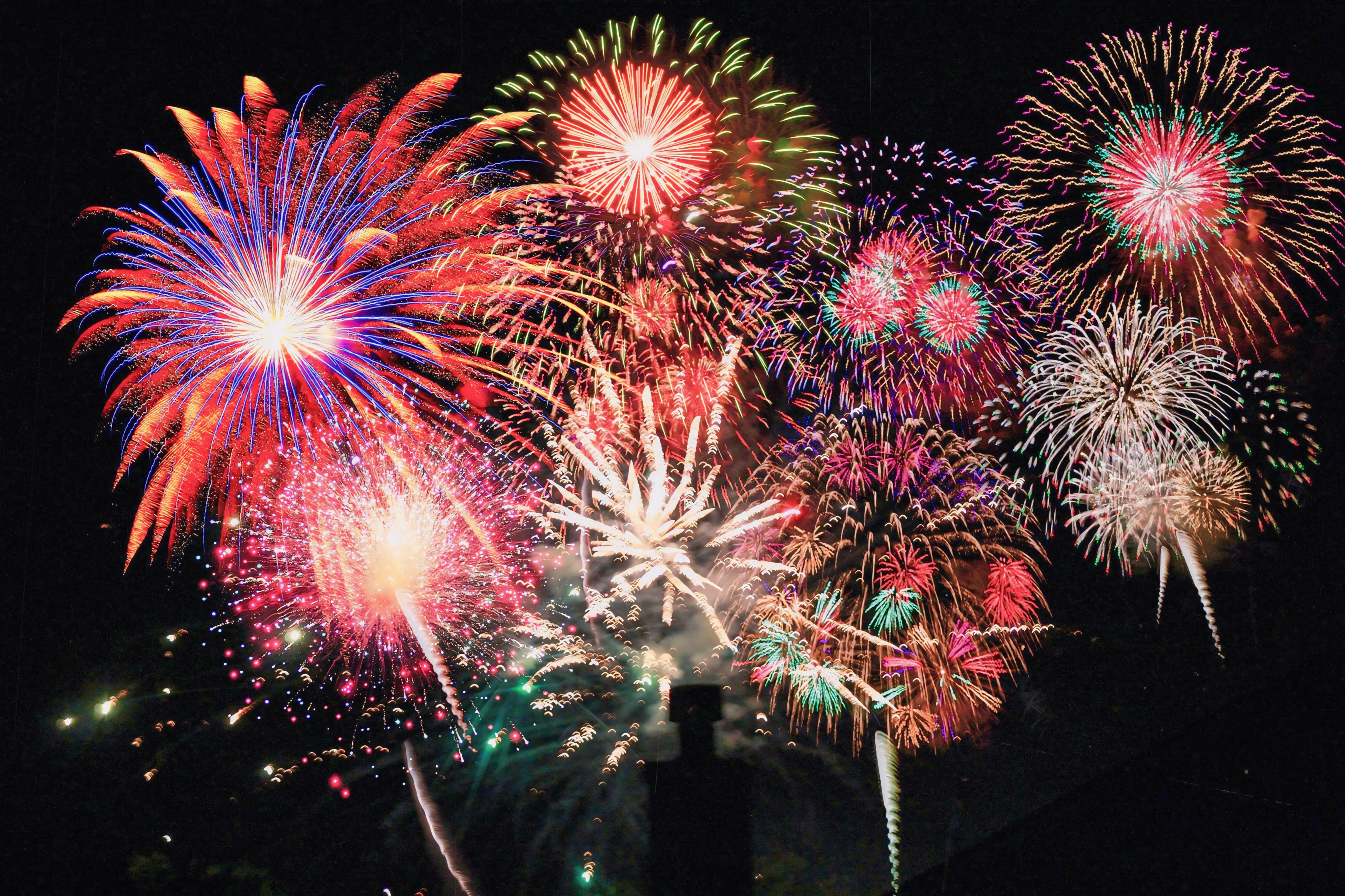 Colorful Fireworks Display