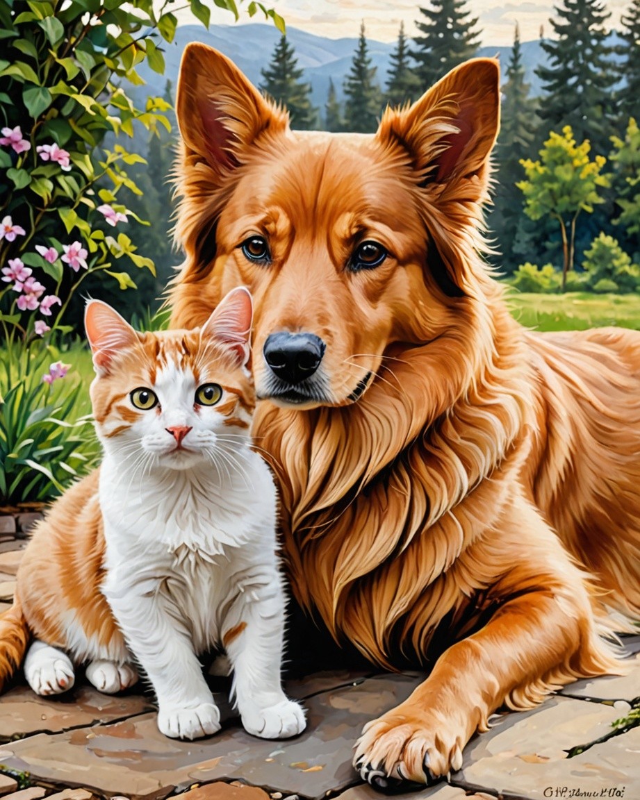 Hand-painted Pet Portrait